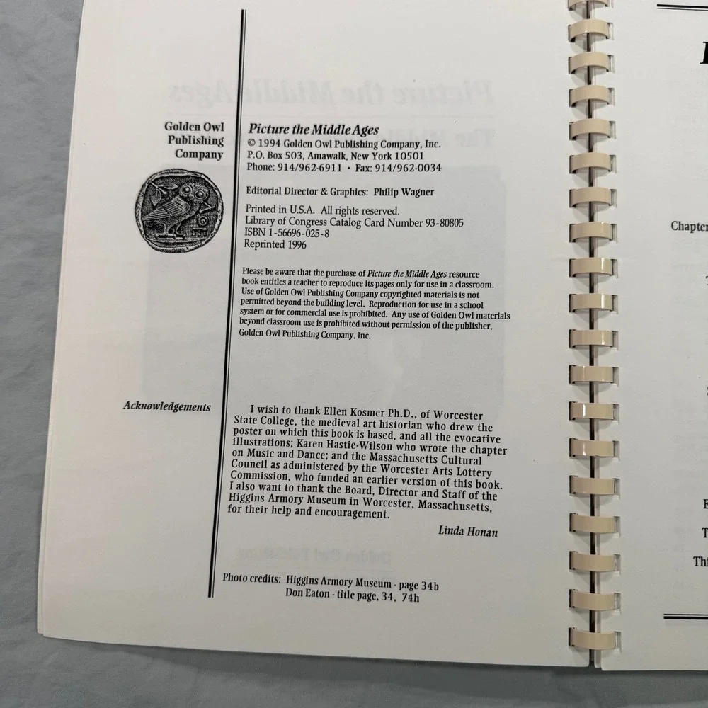 Picture‎ the Middle Ages Resource Book Linda Honan Higgins Armory Museum 1996